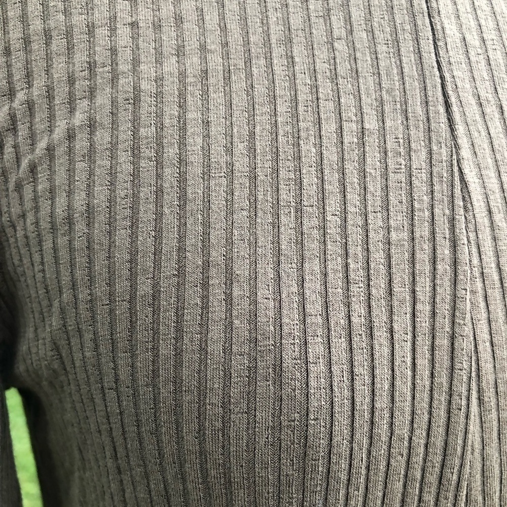 LUSH Olive Green Ribbed Mini Dress | Size Medium (D120) - Picture 3 of 8